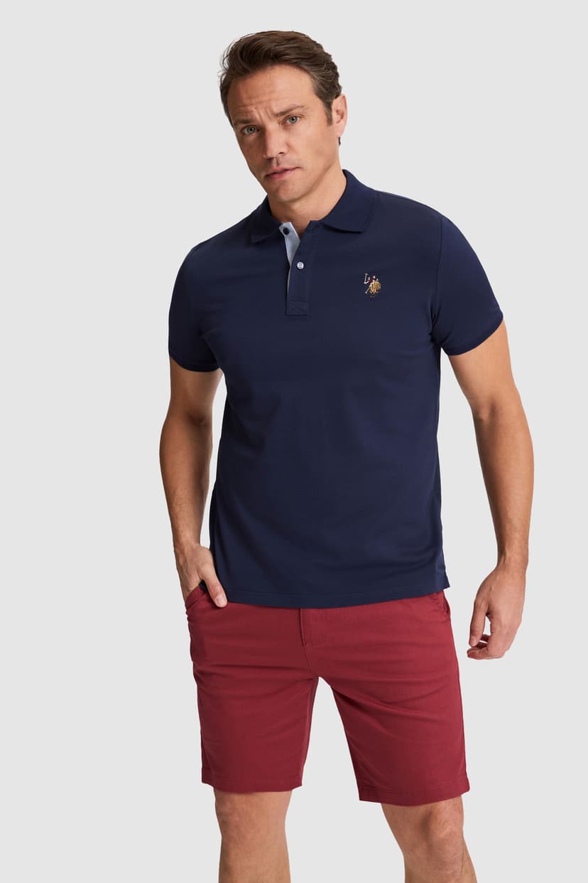 تیشرت مردانه U.S. Polo Assn. یقه پولو فیت معمولی سرمهای مدل 50324937-VR033 تیشرت مردانه U.S. Polo Assn. یقه پولو فیت معمولی سرمهای مدل 50324937-VR033