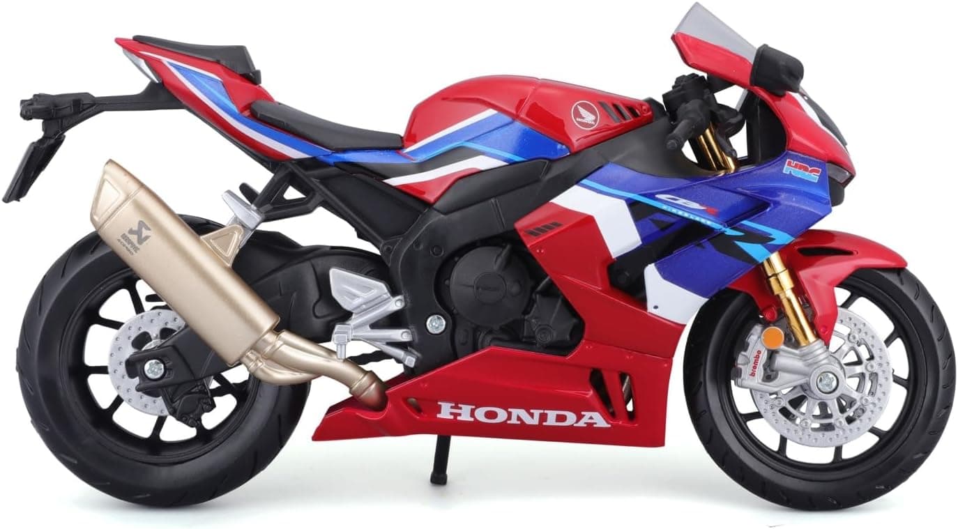 ماکت موتورسیکلت Maisto Honda CBR 1000RR-R Fireblade مقیاس 1:12 با سیستم تعلیق و جک بغل تاشو قرمز/آبی 17 cm مدل 5-20099 ماکت موتورسیکلت Maisto Honda CBR 1000RR-R Fireblade مقیاس 1:12 با سیستم تعلیق و جک بغل تاشو قرمز/آبی 17 cm مدل 5-20099