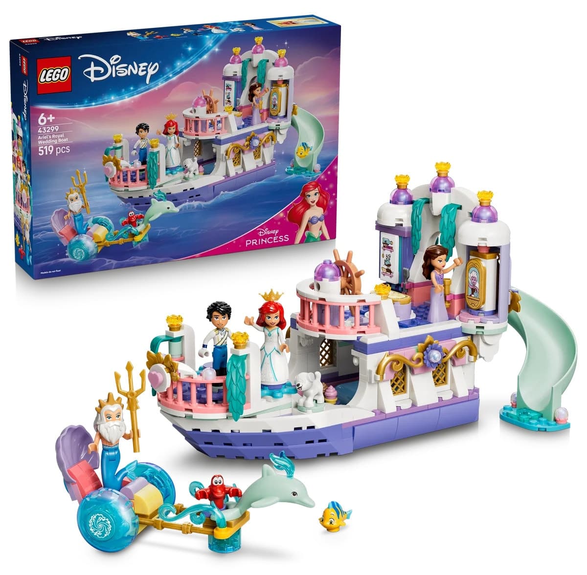 لگو Disney Princess کشتی عروسی سلطنتی Ariel مدل 43299 519P لگو Disney Princess کشتی عروسی سلطنتی Ariel مدل 43299 519P