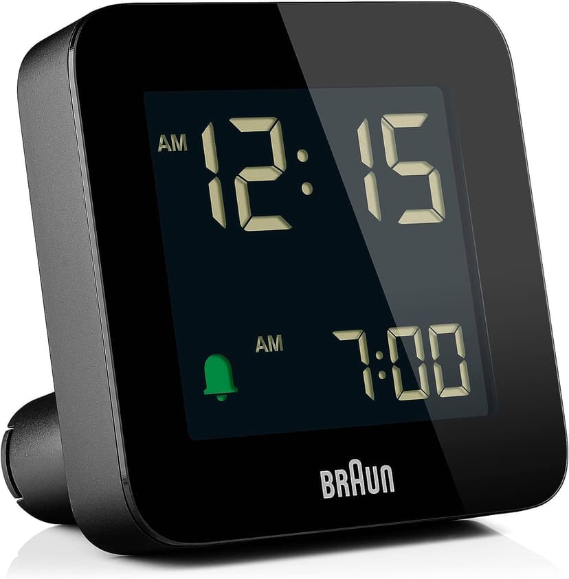 ساعت دیجیتال Braun Crescence مشکی با تعویق زنگ، LCD منفی، تنظیم سریع مدل BC09B ساعت دیجیتال Braun Crescence مشکی با تعویق زنگ، LCD منفی، تنظیم سریع مدل BC09B