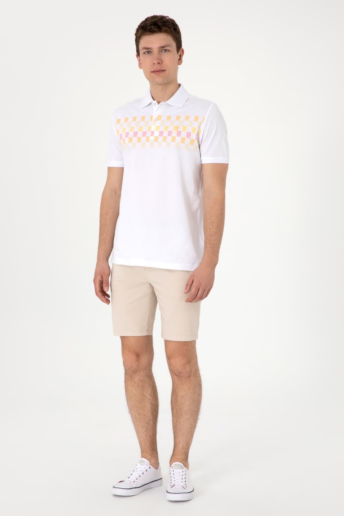 تیشرت مردانه U.S. Polo Assn. فیت معمولی یقه پولو نارنجی مدل 50300386-VR202 تیشرت مردانه U.S. Polo Assn. فیت معمولی یقه پولو نارنجی مدل 50300386-VR202