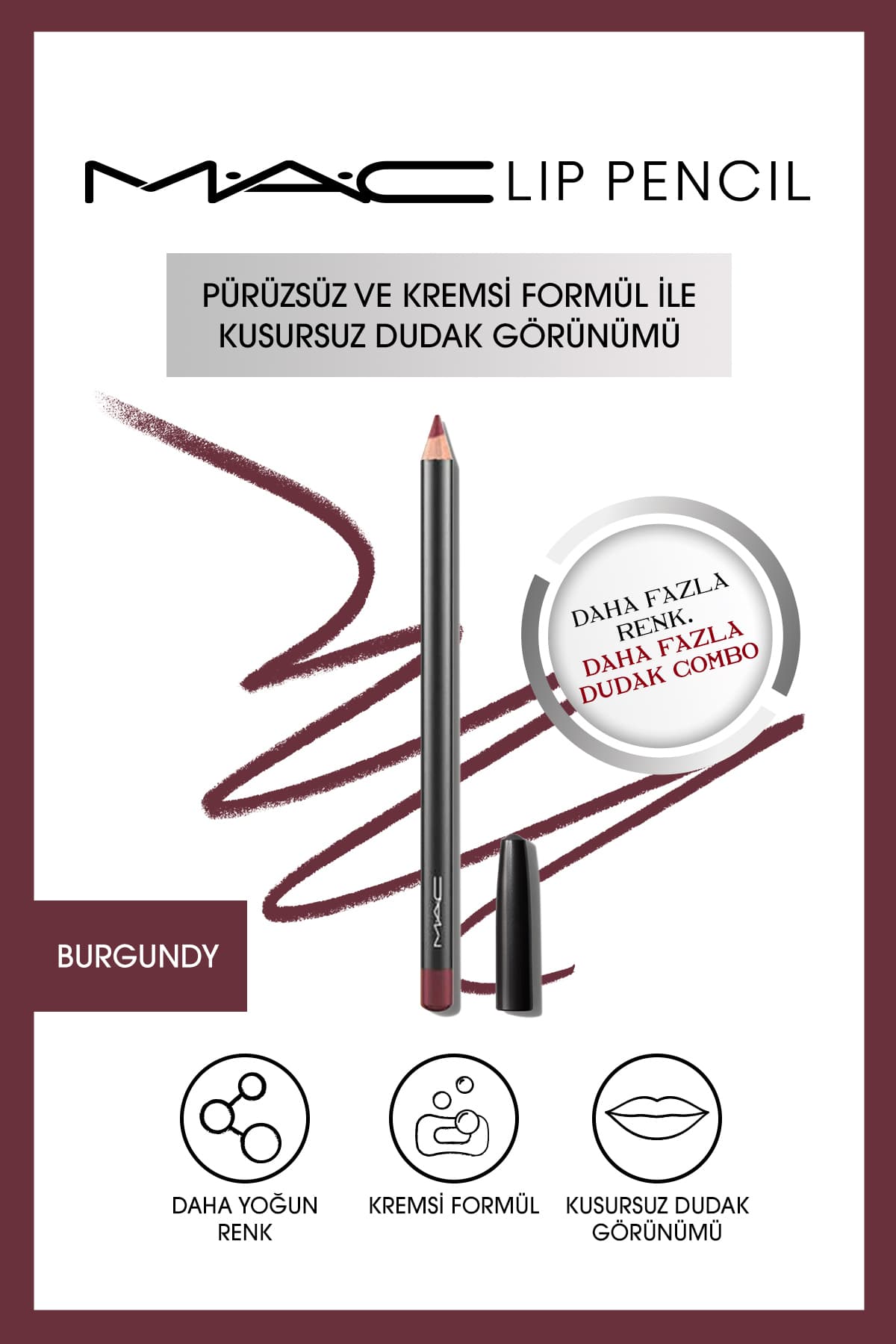 مداد لب Mac کرمی و ماندگار آلویی 1.45g مداد لب Mac کرمی و ماندگار آلویی 1.45g