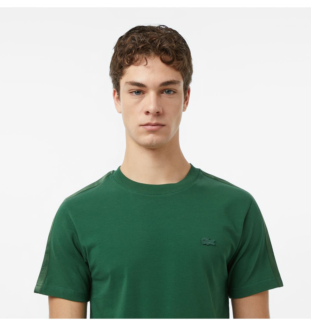 تیشرت مردانه Lacoste فیت معمولی یقه گرد سبز تیره تیشرت مردانه Lacoste فیت معمولی یقه گرد سبز تیره