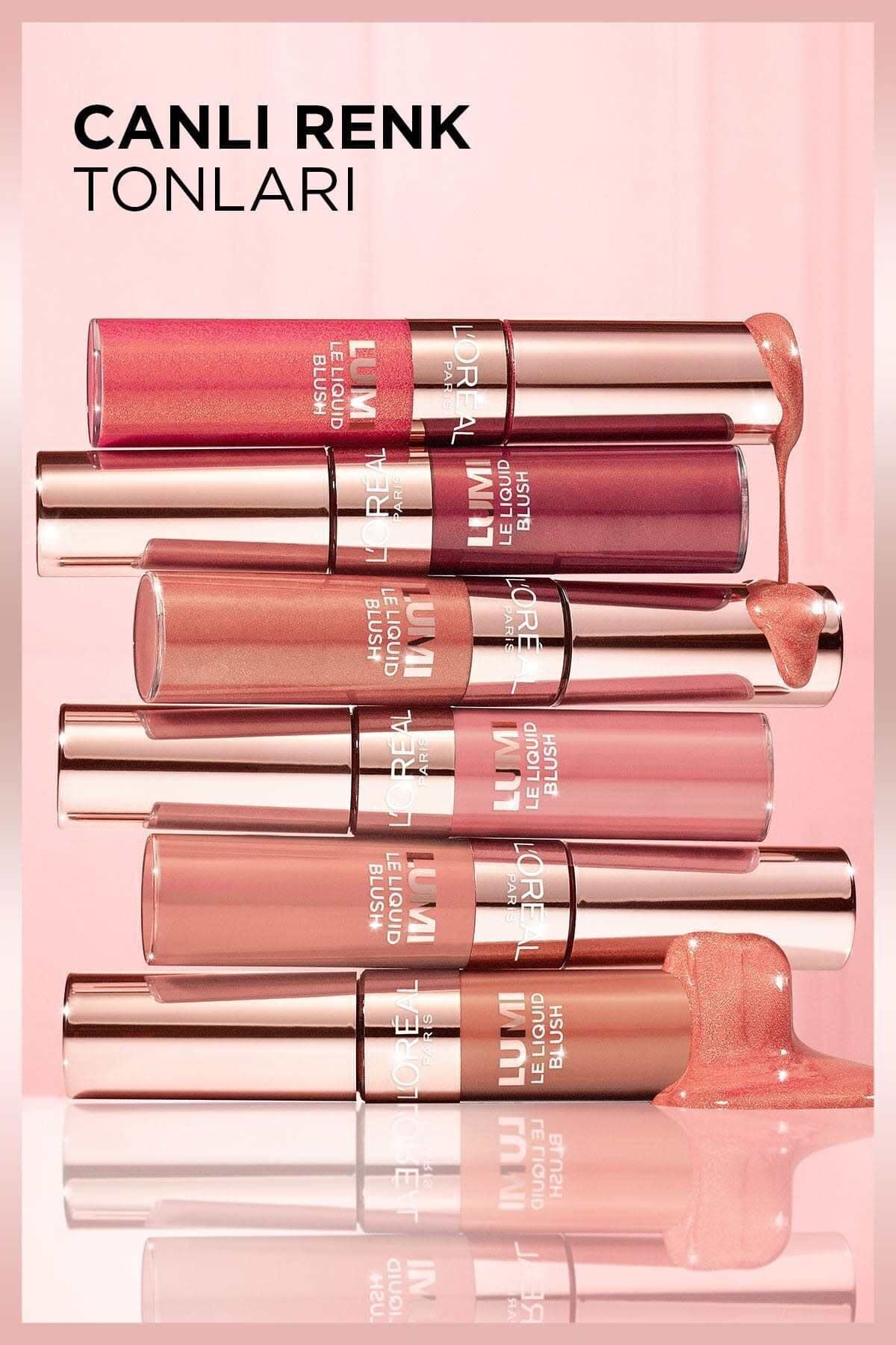 رژگونه مایع درخشان L'Oreal Paris Lumi 630 و ریمل Maybelline Sky High Mini رژگونه مایع درخشان L'Oreal Paris Lumi 630 و ریمل Maybelline Sky High Mini