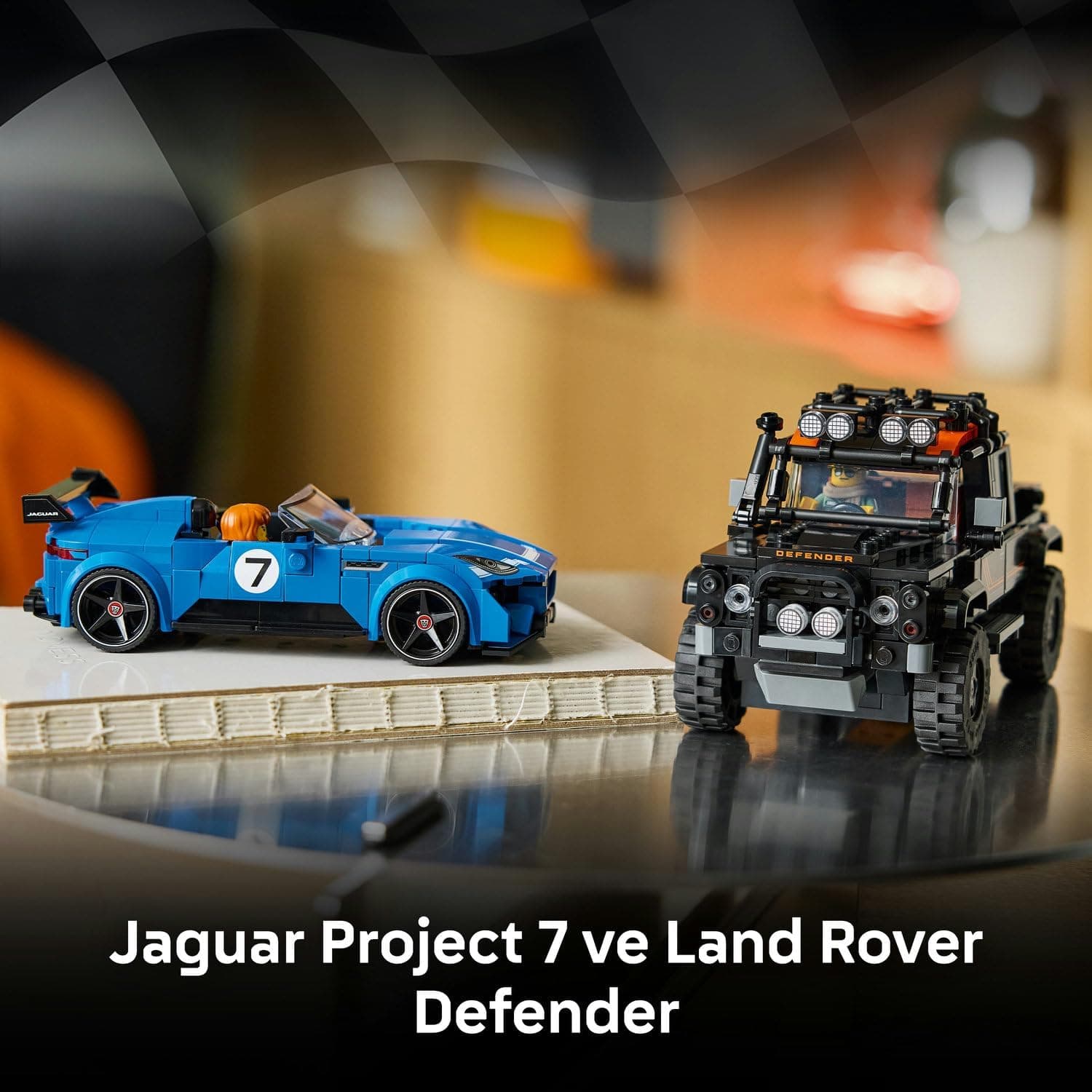 مجموعه لگو LEGO Speed Champions Jaguar Project 7 و Land Rover Defender 77264 مجموعه لگو LEGO Speed Champions Jaguar Project 7 و Land Rover Defender 77264