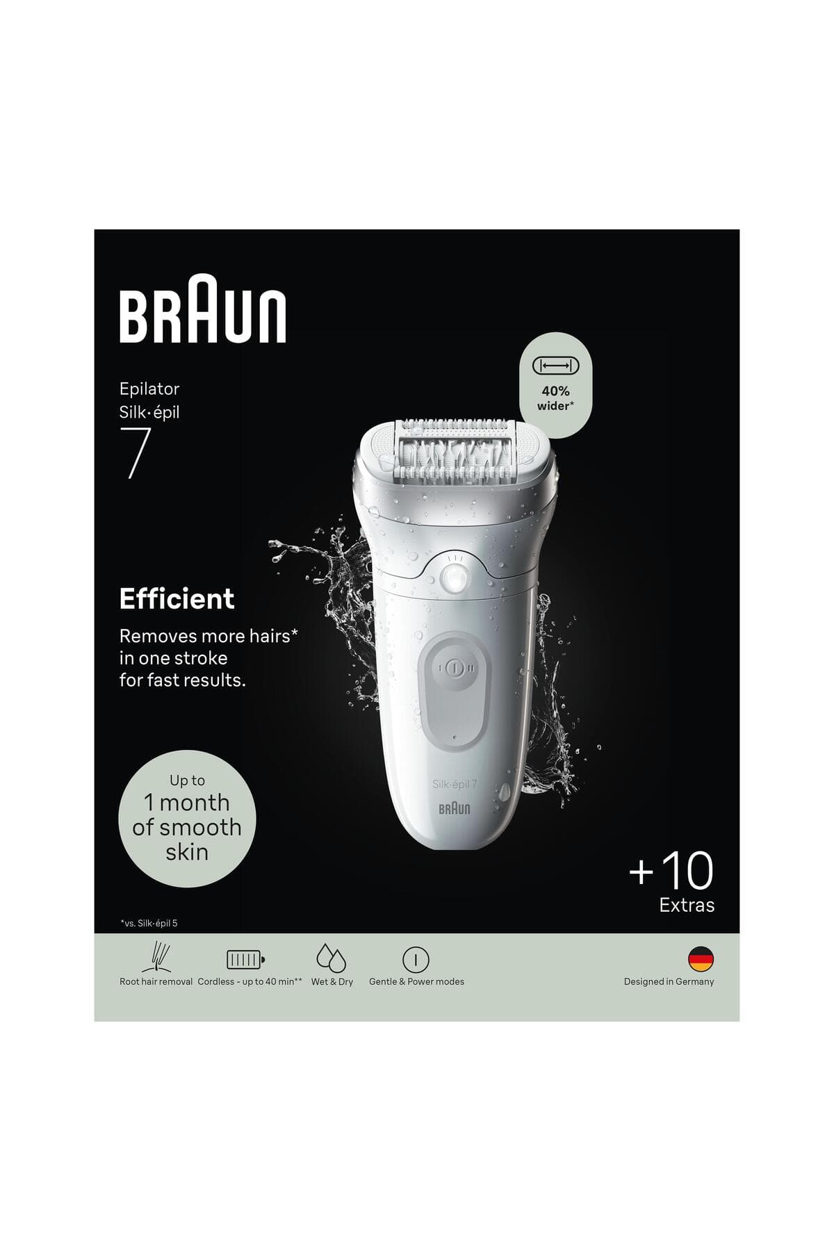 اپیلاتور Braun Silk·épil 7 مناسب استفاده خشک و مرطوب مدل 7-241 اپیلاتور Braun Silk·épil 7 مناسب استفاده خشک و مرطوب مدل 7-241