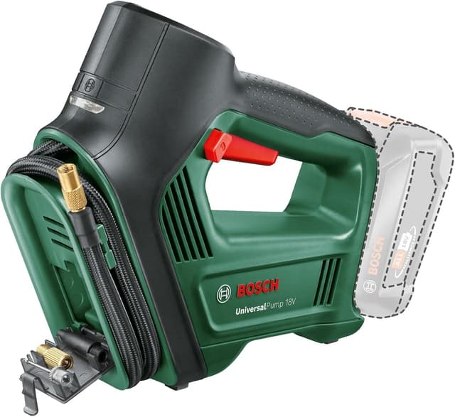 پمپ هوای برقی Bosch 18V بدون جاروبک مناسب خودرو، موتورسیکلت و دوچرخه پمپ هوای برقی Bosch 18V بدون جاروبک مناسب خودرو، موتورسیکلت و دوچرخه