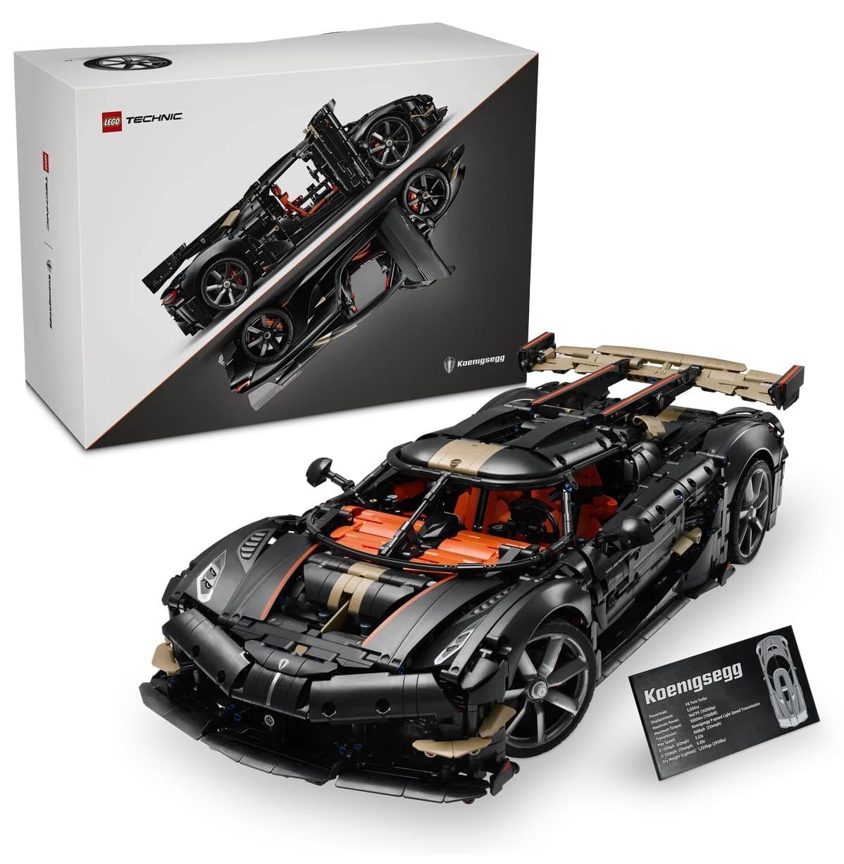 لگو 42232 Technic Koenigsegg Sadair's Spear ماشین برای بزرگسالان لگو 42232 Technic Koenigsegg Sadair's Spear ماشین برای بزرگسالان