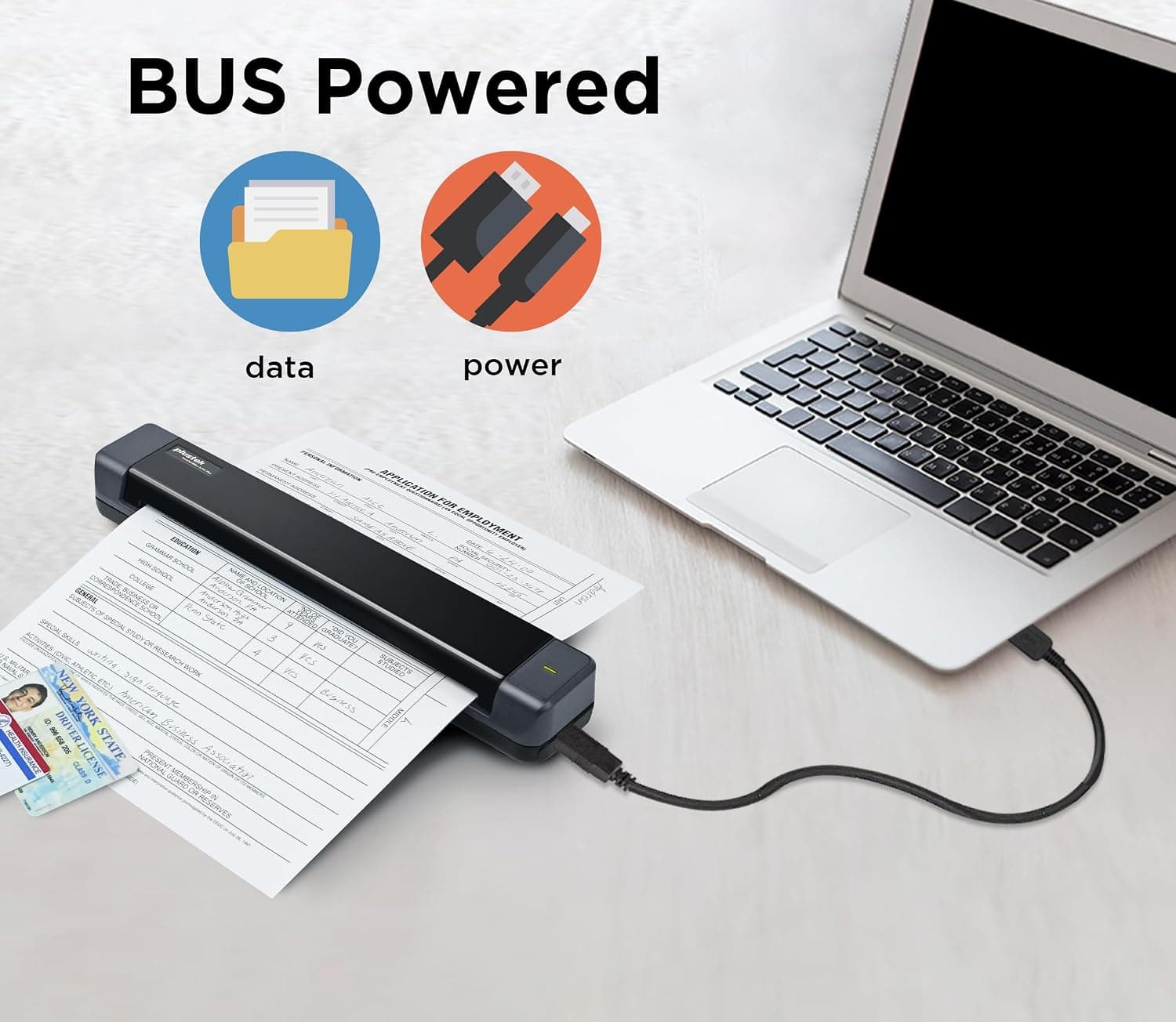 اسکنر اسناد Plustek قابل حمل USB تغذیه برگهای A4 مدل S410 Plus اسکنر اسناد Plustek قابل حمل USB تغذیه برگهای A4 مدل S410 Plus