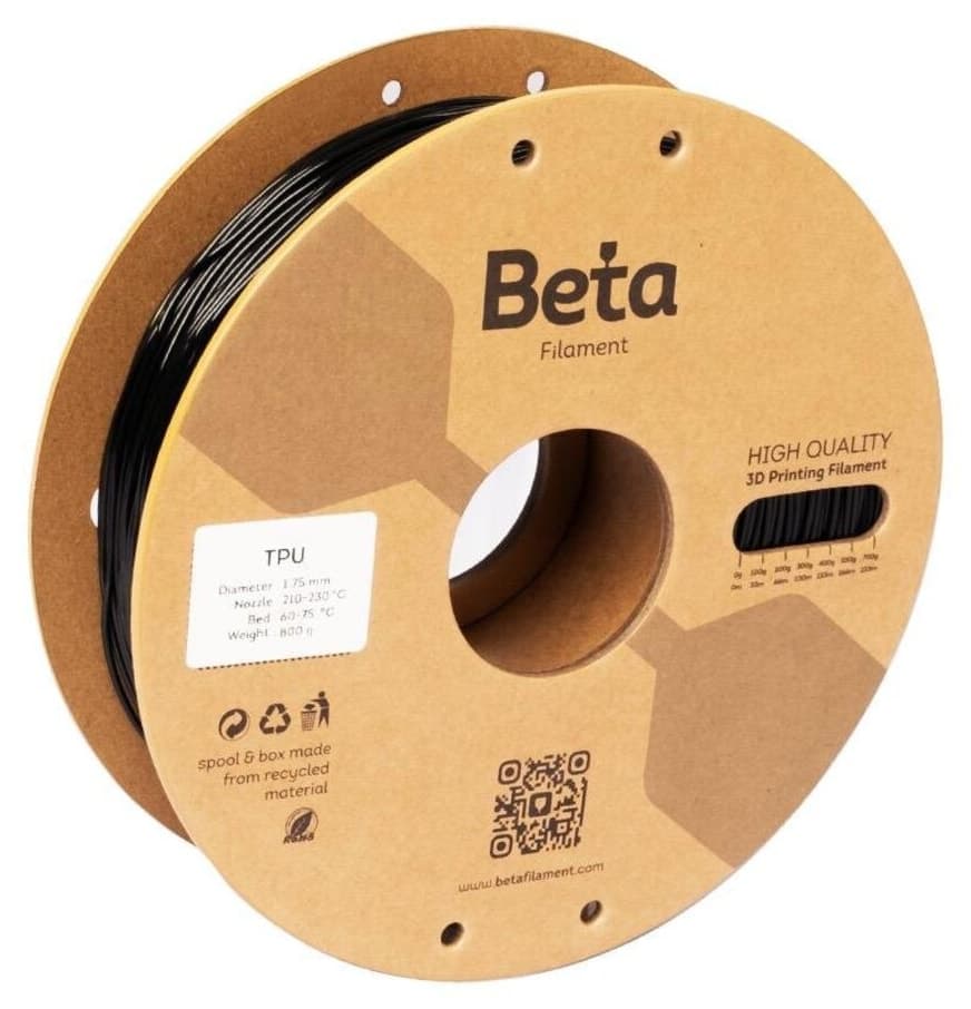 فیلامنت Beta Filament مدل TPU 95A مشکی فیلامنت Beta Filament مدل TPU 95A مشکی