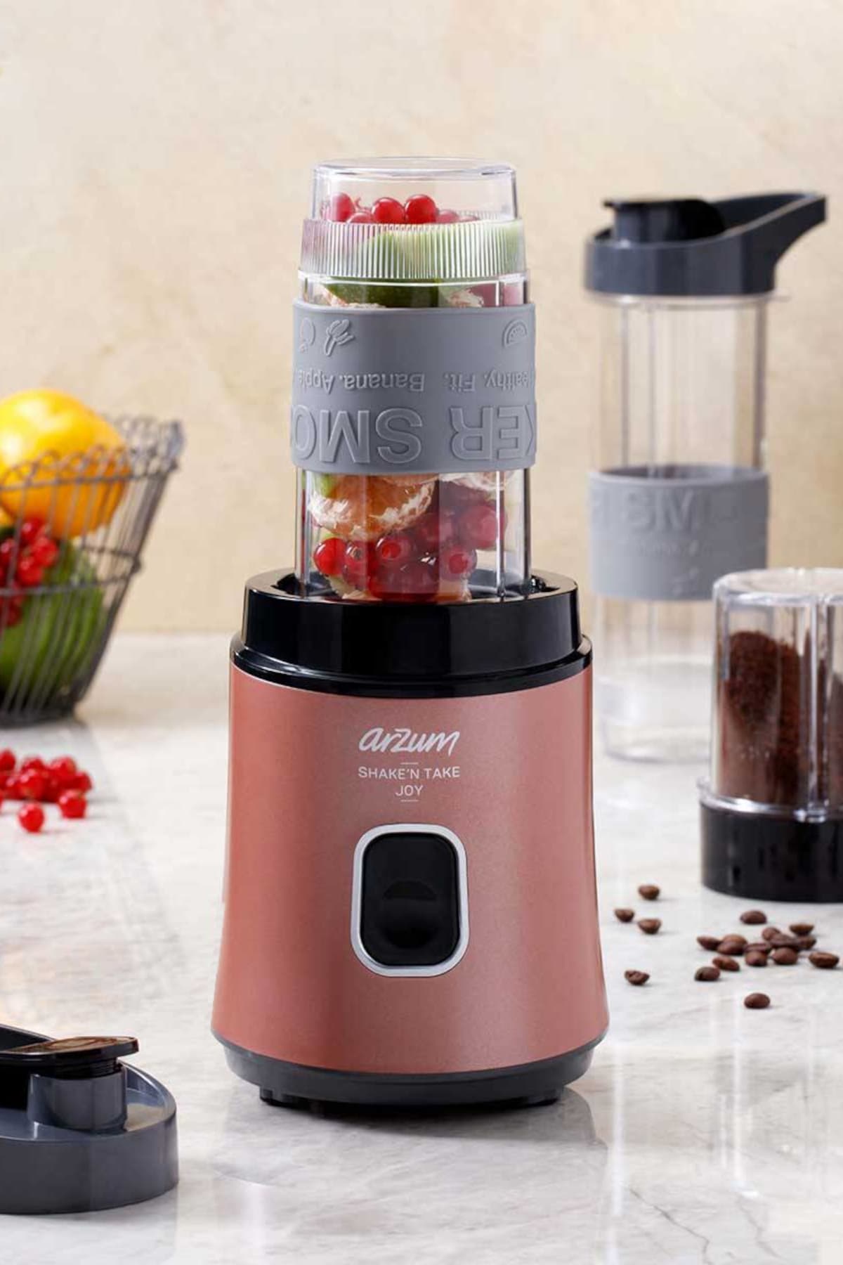 بلندر شخصی Arzum Shake'N Take مدل AR1101 600W آسیاب قهوه رنگ غروب بلندر شخصی Arzum Shake'N Take مدل AR1101 600W آسیاب قهوه رنگ غروب