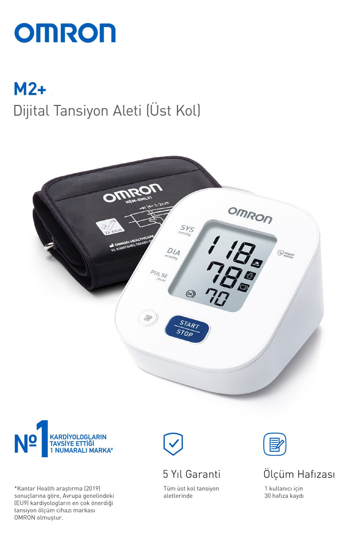 دستگاه فشارسنج دیجیتال بازویی Omron باتریخور مانشت پهن حافظه ۳۰ تایی مدل M2+ دستگاه فشارسنج دیجیتال بازویی Omron باتریخور مانشت پهن حافظه ۳۰ تایی مدل M2+