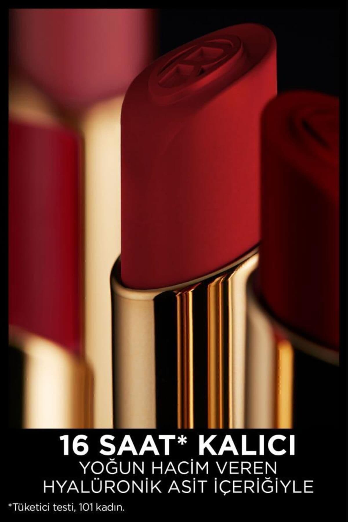 رژ لب L'Oreal Paris مات Color Riche Intense Volume مدل 346 Rouge Determination رژ لب L'Oreal Paris مات Color Riche Intense Volume مدل 346 Rouge Determination