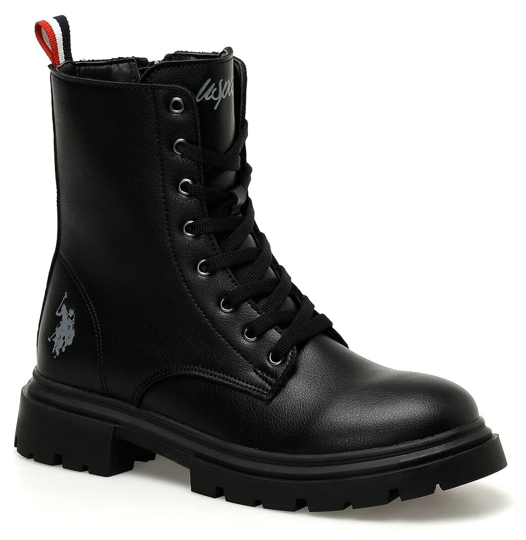 بوت بایکر زنانه U.S. Polo Assn. مشکی مدل HALLES 3PR بوت بایکر زنانه U.S. Polo Assn. مشکی مدل HALLES 3PR