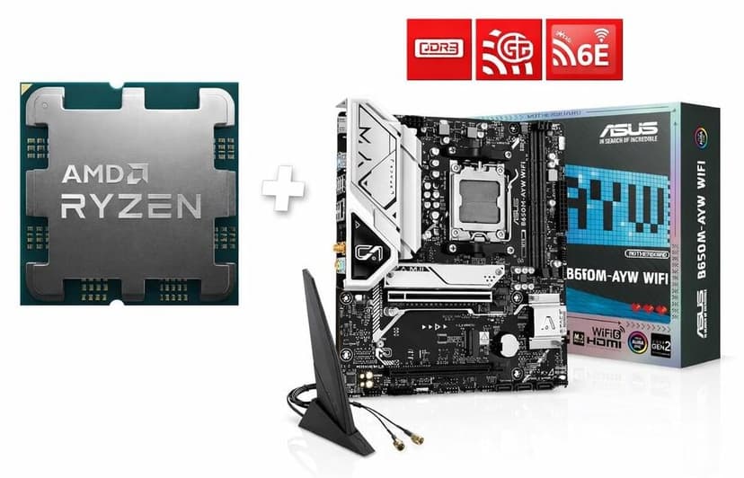 بسته ترکیبی مادربرد ASUS مدل B650M-AYW WIFI AM5 و پردازنده AMD Ryzen 7 7800X3D بسته ترکیبی مادربرد ASUS مدل B650M-AYW WIFI AM5 و پردازنده AMD Ryzen 7 7800X3D