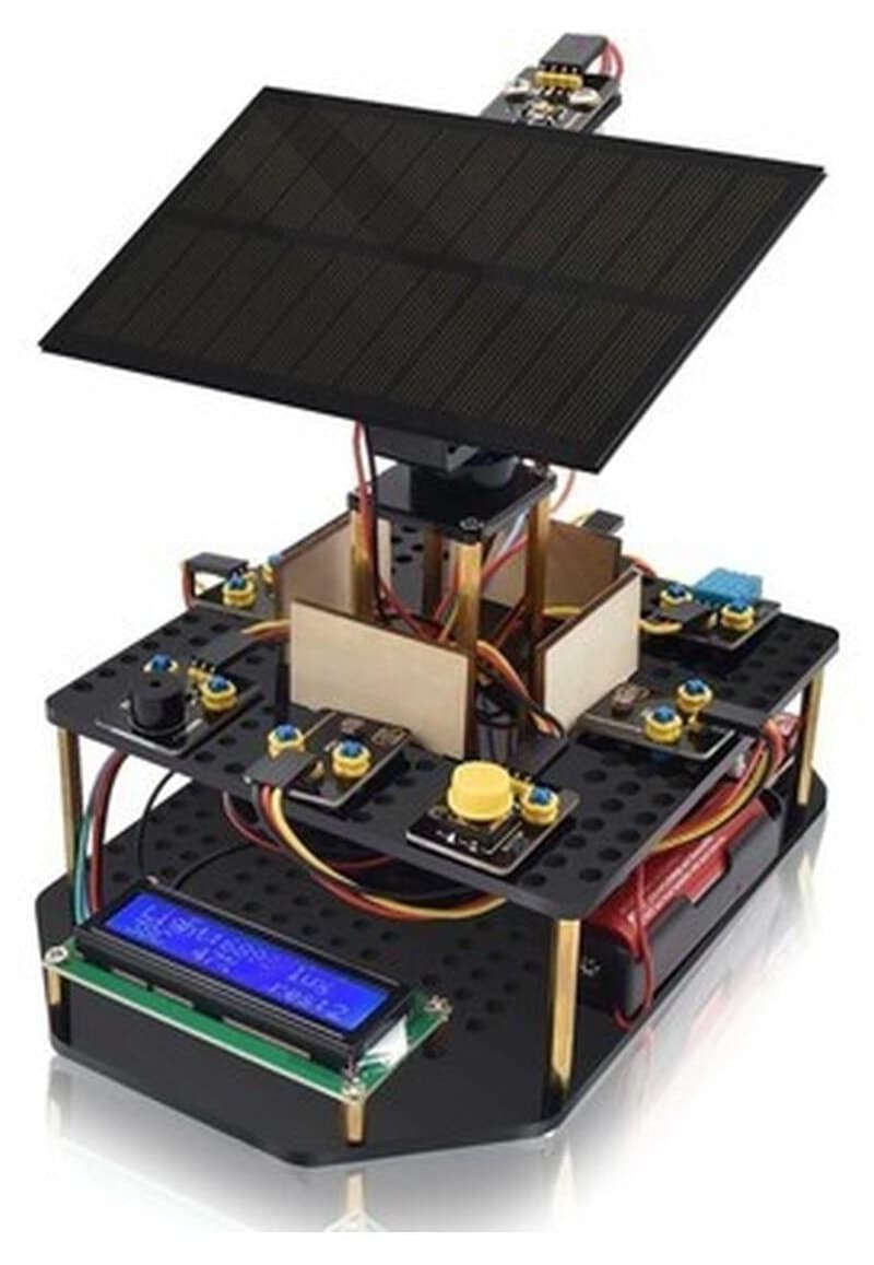 کیت الکترونیکی Keyestudio ردیاب خورشید DIY با ماژول شارژ گوشی هوشمند Arduino کیت الکترونیکی Keyestudio ردیاب خورشید DIY با ماژول شارژ گوشی هوشمند Arduino