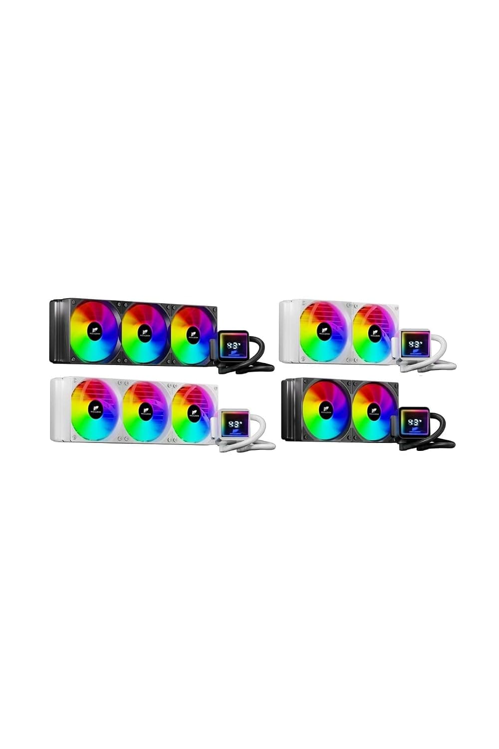 خنککننده مایع پردازنده Megalodon با نمایشگر دیجیتال دما سفید مدل TR240 خنککننده مایع پردازنده Megalodon با نمایشگر دیجیتال دما سفید مدل TR240