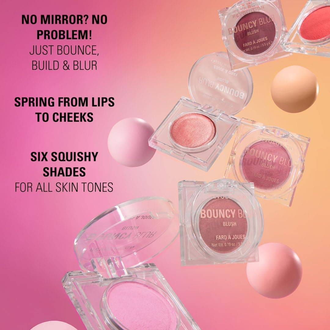 رژگونه و آرایش لب Revolution Beauty London مدل Bouncy Blur Blush رنگ Paprika Pop رژگونه و آرایش لب Revolution Beauty London مدل Bouncy Blur Blush رنگ Paprika Pop