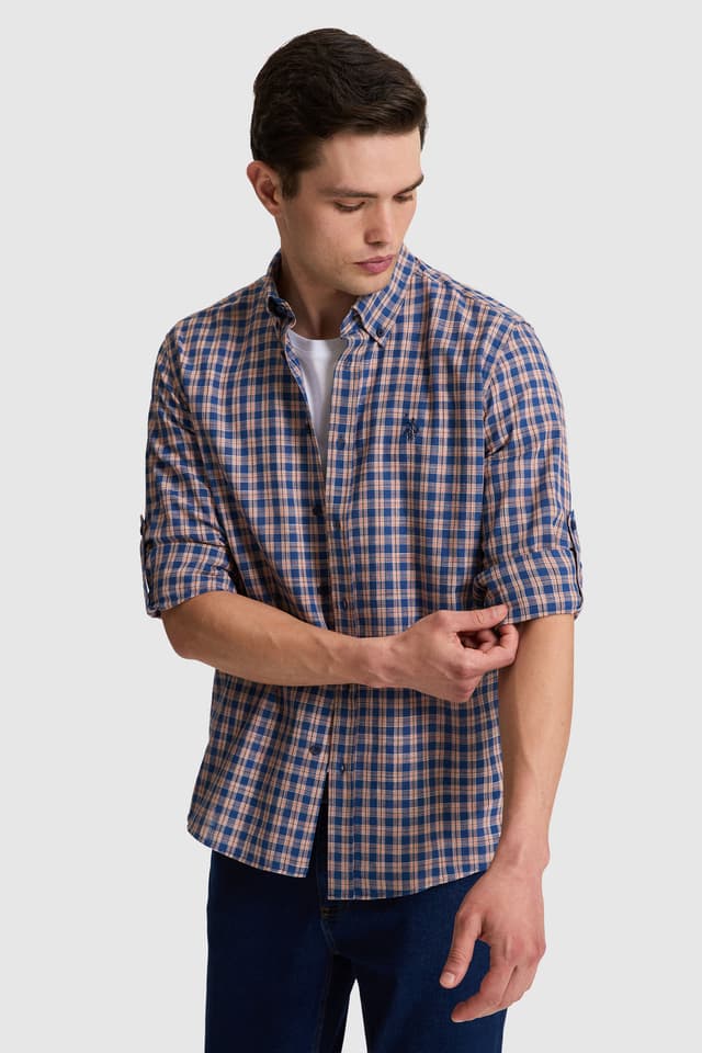 پیراهن مردانه U.S. Polo Assn. سرمهای آستین بلند مدل 50324654-VR033 پیراهن مردانه U.S. Polo Assn. سرمهای آستین بلند مدل 50324654-VR033