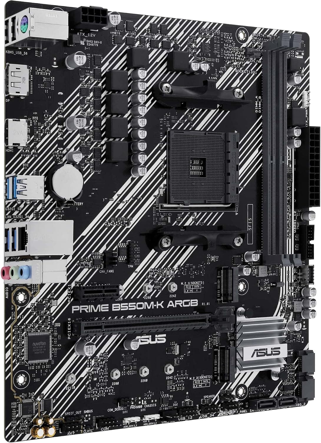 مادربرد ASUS گیمینگ سوکت AM4 چیپست AMD B550 ARGB DDR4 mATX مدل Prime B550M-K مادربرد ASUS گیمینگ سوکت AM4 چیپست AMD B550 ARGB DDR4 mATX مدل Prime B550M-K