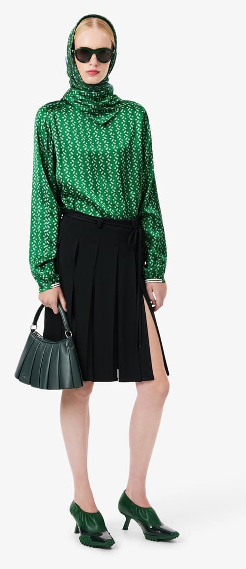 کیف دوشی زنانه Lacoste کوچک چرمی سبز تیره Lenglen کیف دوشی زنانه Lacoste کوچک چرمی سبز تیره Lenglen