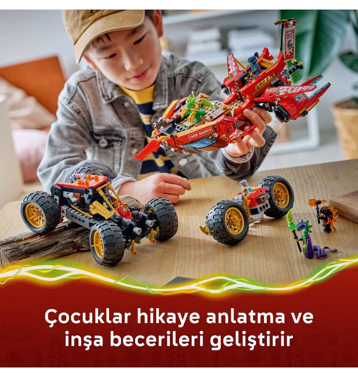 لگو NINJAGO کشتی زمینی مدل 71869 با 1214 قطعه لگو NINJAGO کشتی زمینی مدل 71869 با 1214 قطعه