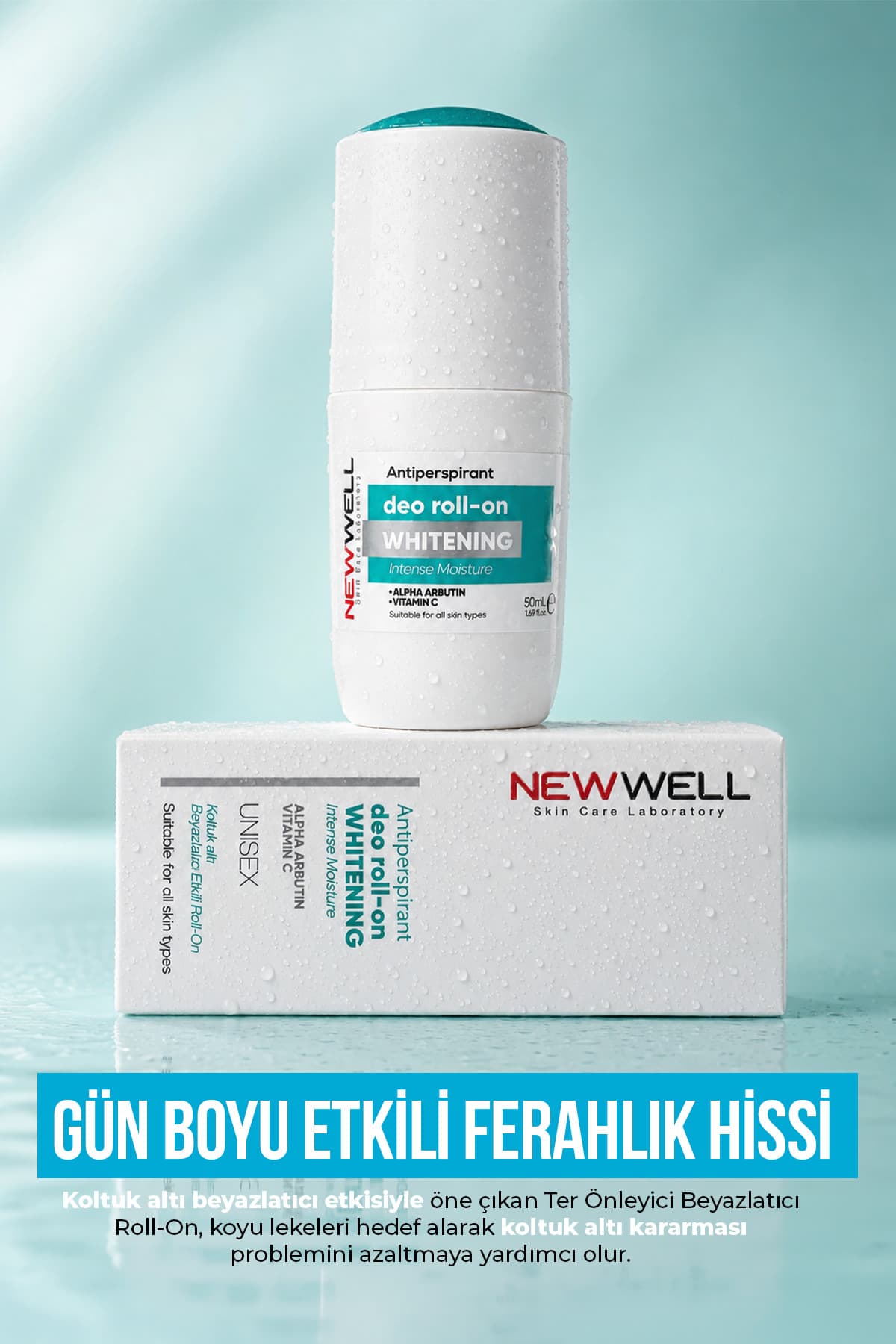 رولآن ضدتعریق روشنکننده 3 عددی New Well 50 ml رولآن ضدتعریق روشنکننده 3 عددی New Well 50 ml