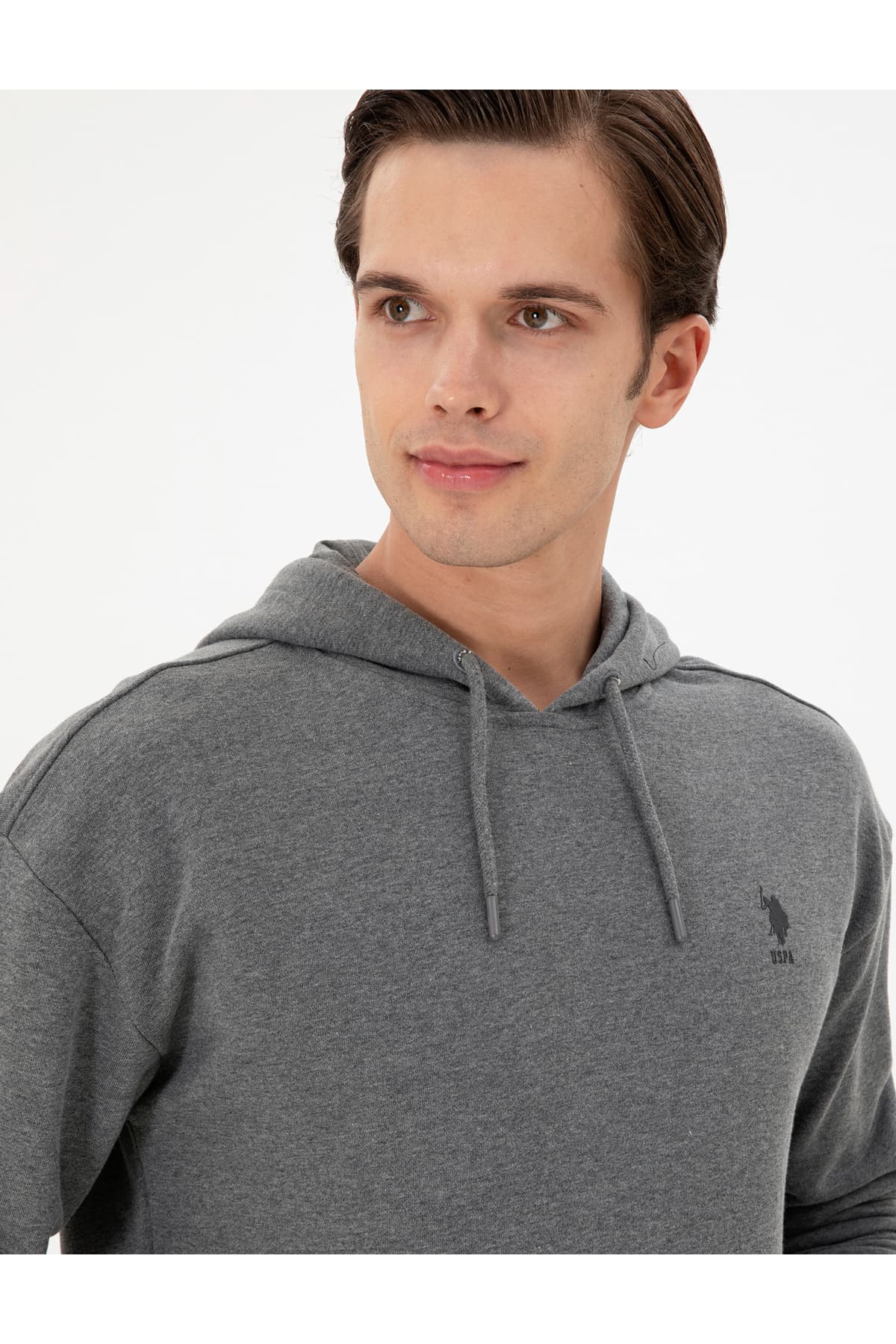 سوئیشرت مردانه U.S. Polo Assn. ساده رنگ آنتراسیت ملانژ مدل 50298271-VR081 سوئیشرت مردانه U.S. Polo Assn. ساده رنگ آنتراسیت ملانژ مدل 50298271-VR081