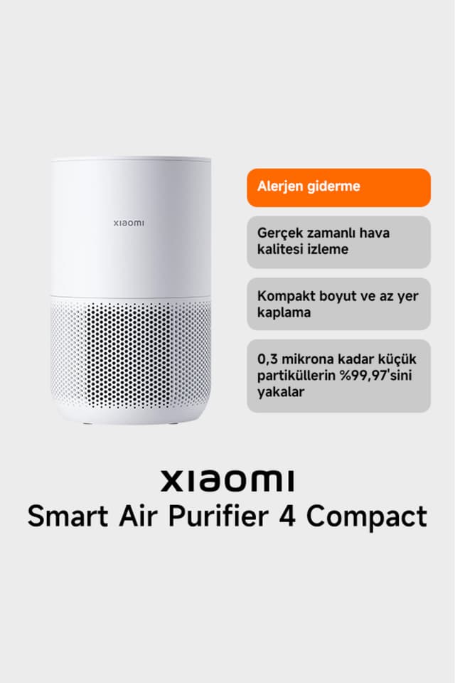 تصفیهکننده هوای هوشمند Xiaomi مدل 4 Compact با گارانتی Türkiye تصفیهکننده هوای هوشمند Xiaomi مدل 4 Compact با گارانتی Türkiye