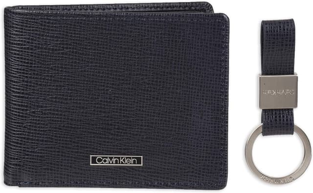 کیف پول دو لت چرمی مردانه Calvin Klein با محافظت RFID کیف پول دو لت چرمی مردانه Calvin Klein با محافظت RFID