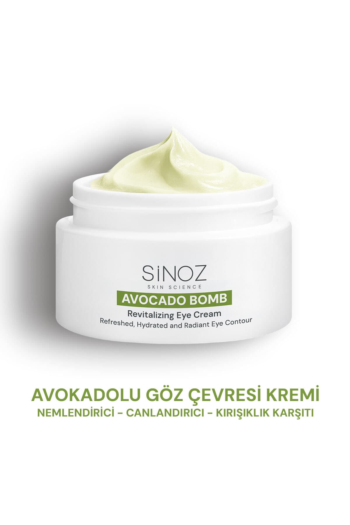 کرم دور چشم Sinoz Avokado Bomb مرطوبکننده، احیاکننده و ضدچروک 15 ml کرم دور چشم Sinoz Avokado Bomb مرطوبکننده، احیاکننده و ضدچروک 15 ml
