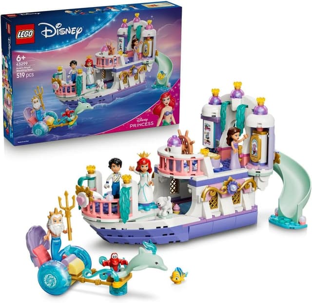 لگو 43299 Disney Princess قایق عروسی سلطنتی Ariel's لگو 43299 Disney Princess قایق عروسی سلطنتی Ariel's