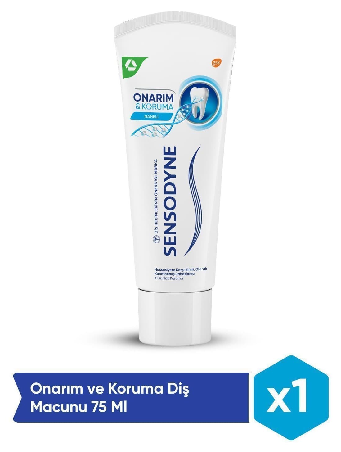 خمیر دندان Sensodyne ترمیم و محافظت نعنایی 75ml خمیر دندان Sensodyne ترمیم و محافظت نعنایی 75ml