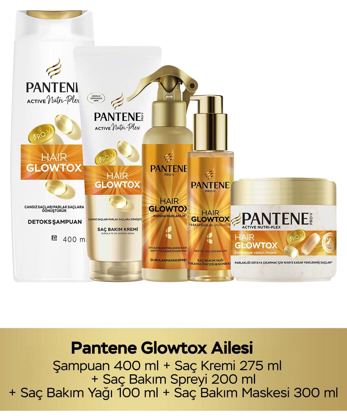 ست مراقبت مو Pantene با درخشندگی روتین Hair Glowtox ست مراقبت مو Pantene با درخشندگی روتین Hair Glowtox