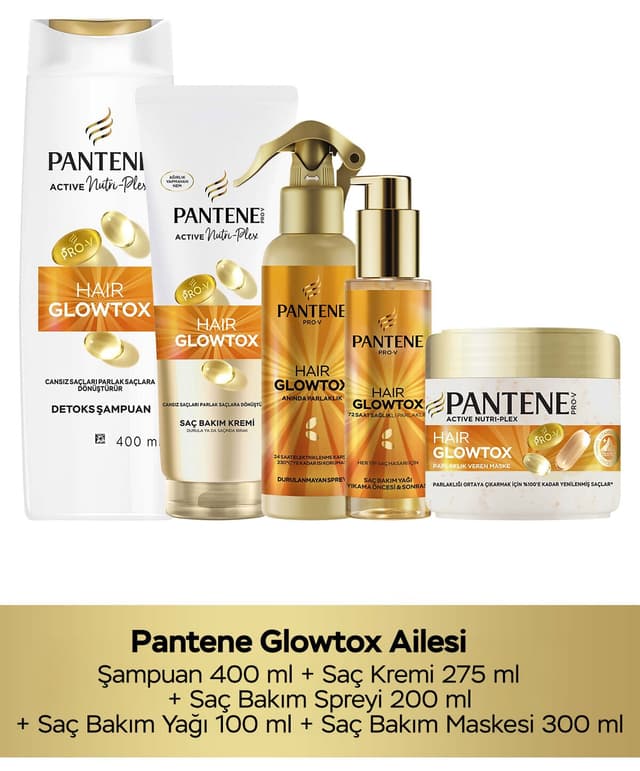 ست مراقبت مو Pantene با درخشندگی روتین Hair Glowtox ست مراقبت مو Pantene با درخشندگی روتین Hair Glowtox