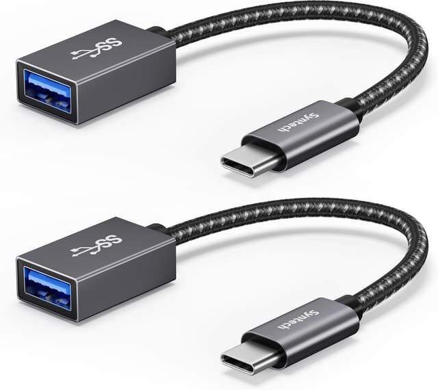 آداپتور Syntech مبدل USB-C به USB بسته 2 تایی 10Gbps OTG آداپتور Syntech مبدل USB-C به USB بسته 2 تایی 10Gbps OTG