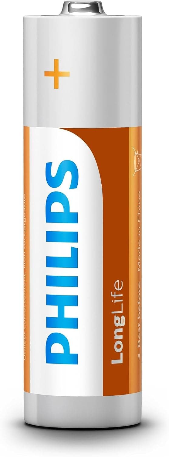 باتری روی Philips Longlife سایز AA X4 مدل R6L4B/10 باتری روی Philips Longlife سایز AA X4 مدل R6L4B/10
