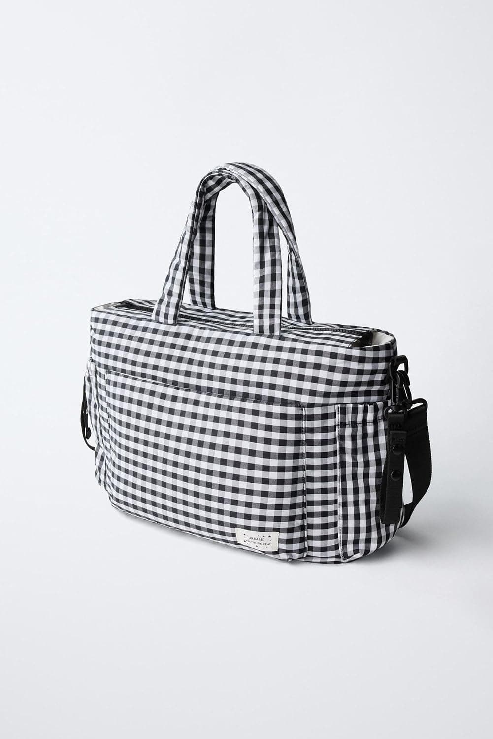 کیف لوازم نوزاد Zara چهارخانه مشکی مدل Z3k:famıly Bag کیف لوازم نوزاد Zara چهارخانه مشکی مدل Z3k:famıly Bag