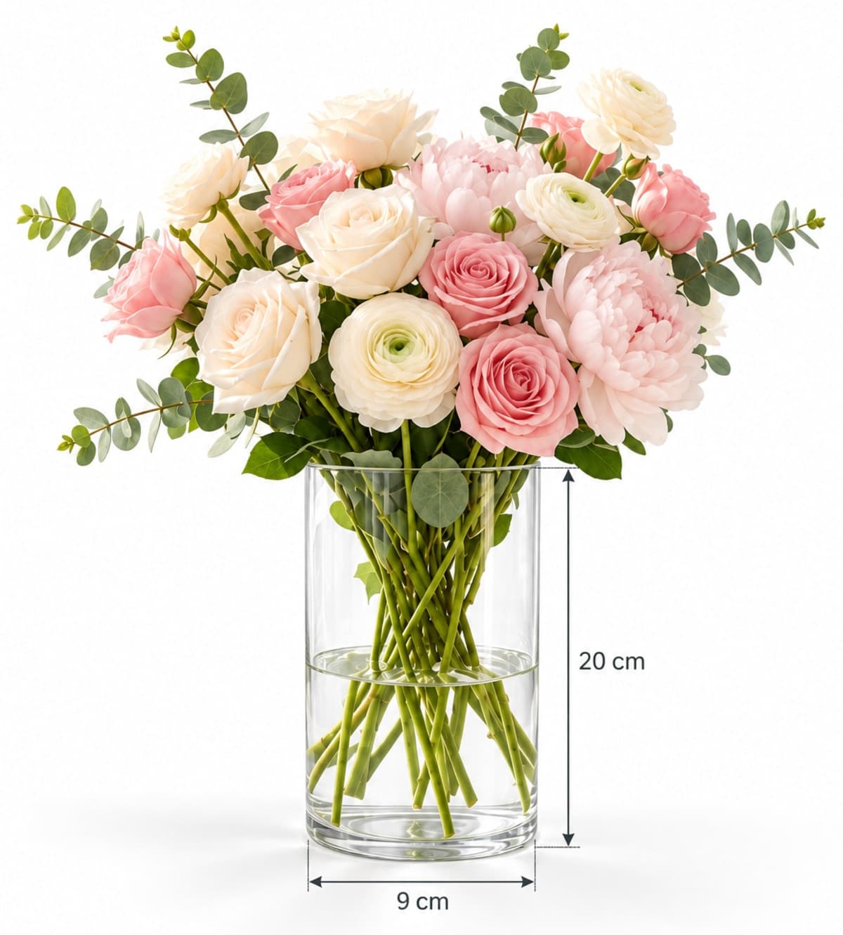 گلدان شیشهای پسرانه Paşabahçe سایز متوسط 20 cm گلدان شیشهای پسرانه Paşabahçe سایز متوسط 20 cm