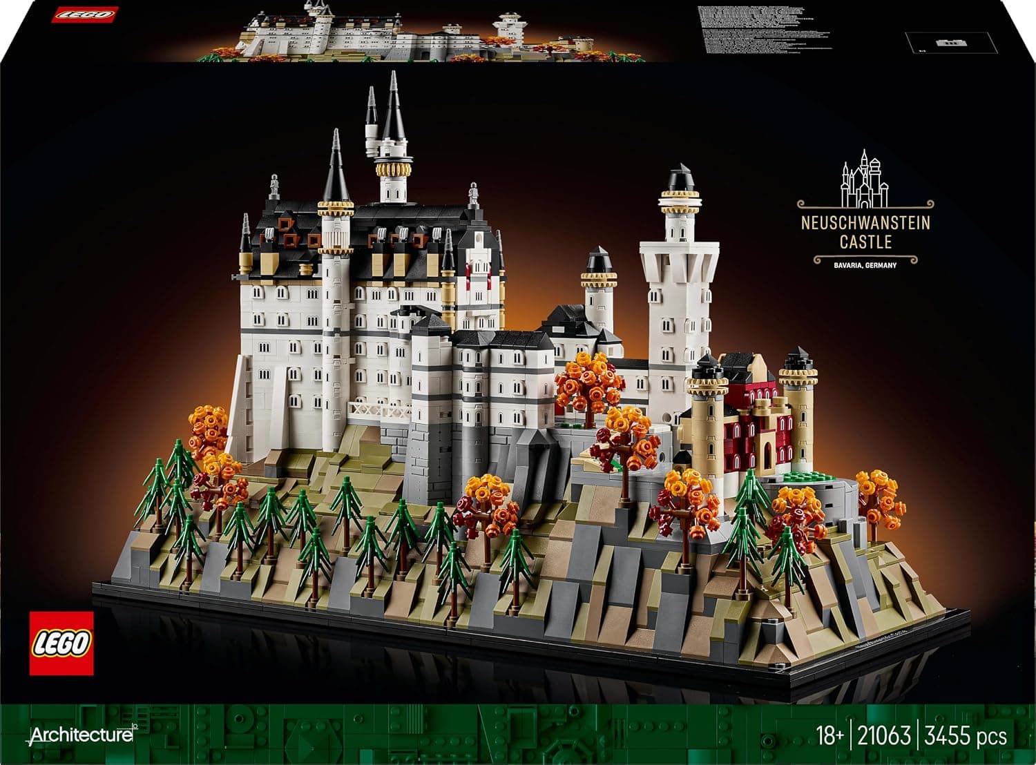 لگو Architecture قلعه Neuschwanstein مدل 21063 لگو Architecture قلعه Neuschwanstein مدل 21063