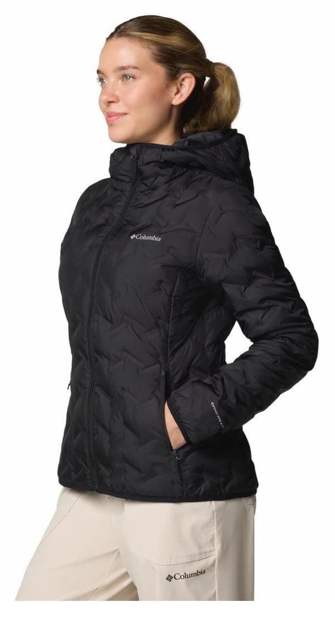 کاپشن زنانه Columbia کلاهدار با پر غاز مدل Delta Ridge II کاپشن زنانه Columbia کلاهدار با پر غاز مدل Delta Ridge II