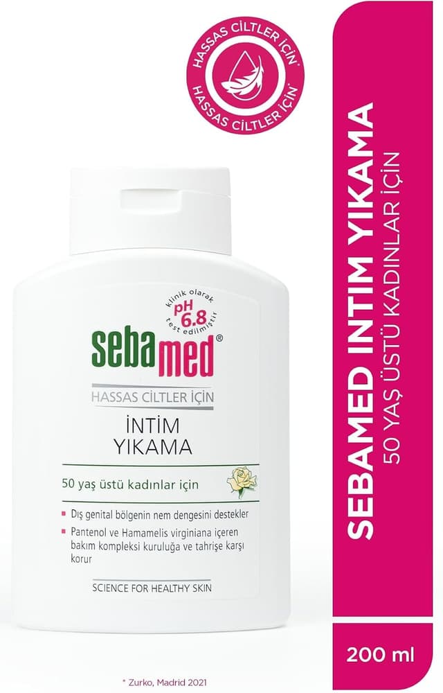 شوینده ناحیه خارجی تناسلی بانوان یائسه Sebamed برای پوست حساس، ضد خشکی و التهاب 200ml شوینده ناحیه خارجی تناسلی بانوان یائسه Sebamed برای پوست حساس، ضد خشکی و التهاب 200ml