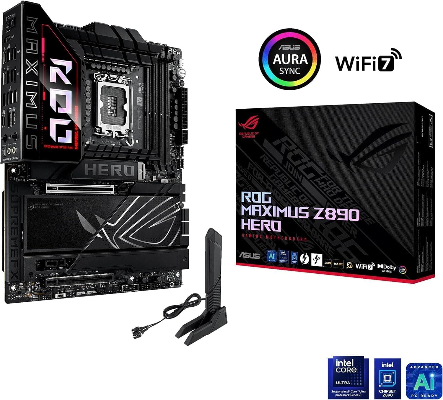 مادربرد ASUS ROG مدل Maximus Z890 Hero سوکت LGA 1851 ATX مادربرد ASUS ROG مدل Maximus Z890 Hero سوکت LGA 1851 ATX