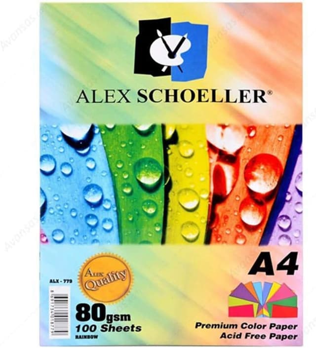 کاغذ فتوکپی A4 Alex Schoeller رنگی 100 برگی مدل A.FTK.KGT.450.01 - 779 کاغذ فتوکپی A4 Alex Schoeller رنگی 100 برگی مدل A.FTK.KGT.450.01 - 779