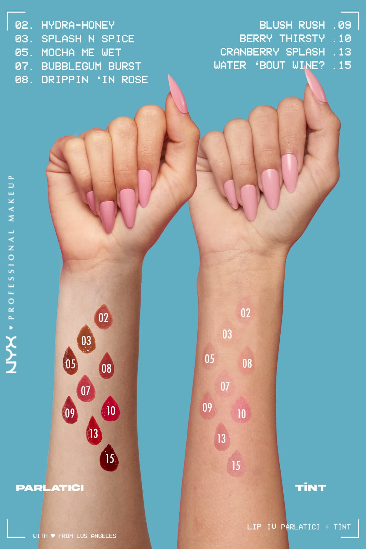 برق لب و تینت لب ویتامیندار NYX Professional Makeup مدل 08 Drippin' In Rose برق لب و تینت لب ویتامیندار NYX Professional Makeup مدل 08 Drippin' In Rose