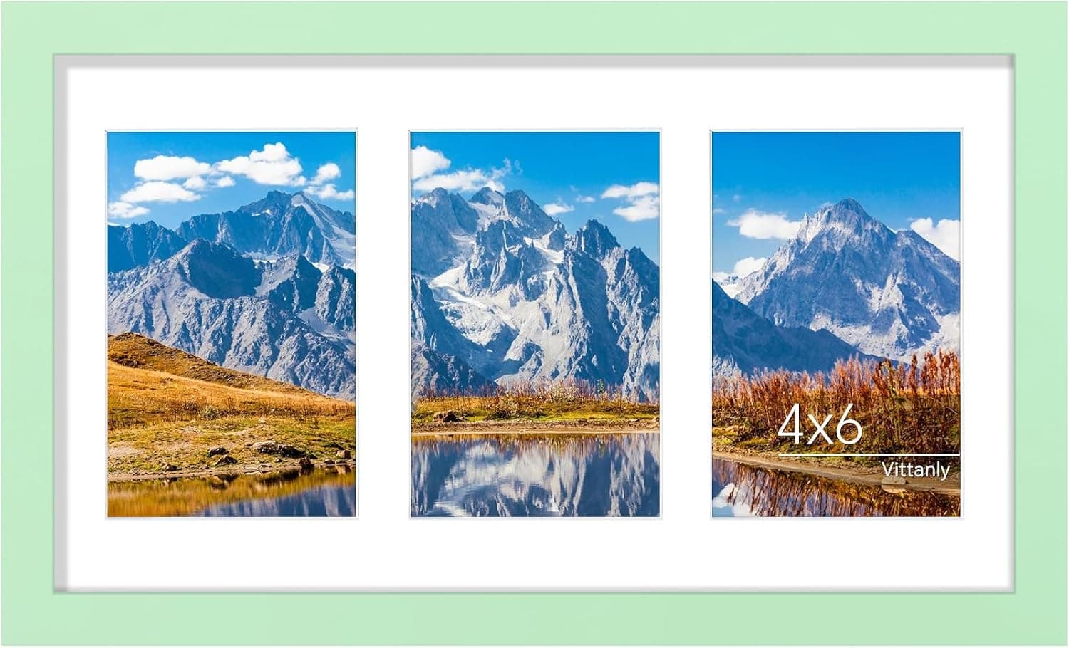 قاب عکس کلاژ Vittanly سایز 8x10 دیواری و رومیزی طبیعی روشن قاب عکس کلاژ Vittanly سایز 8x10 دیواری و رومیزی طبیعی روشن