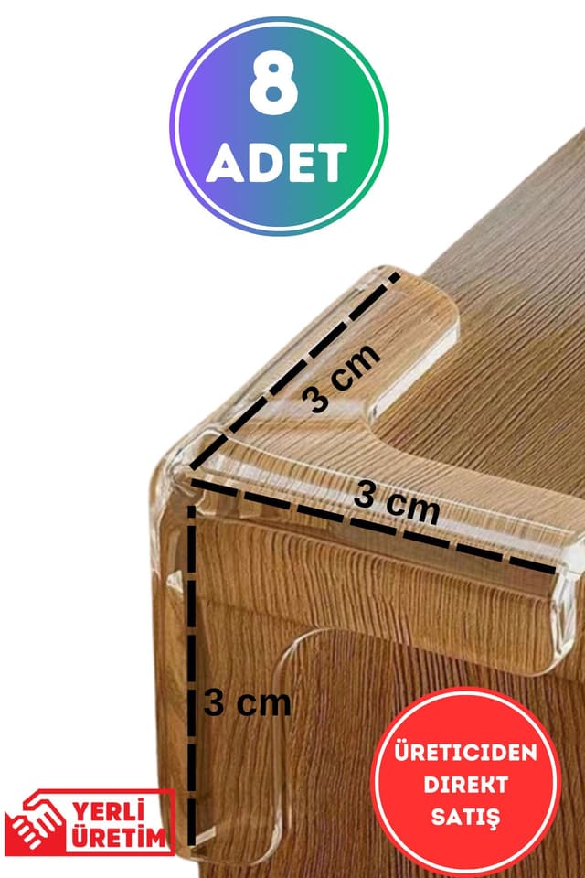 محافظ گوشه کودک شفاف برای میز شیشهای و مبلمان مدل WAPPA 8 عددی محافظ گوشه کودک شفاف برای میز شیشهای و مبلمان مدل WAPPA 8 عددی