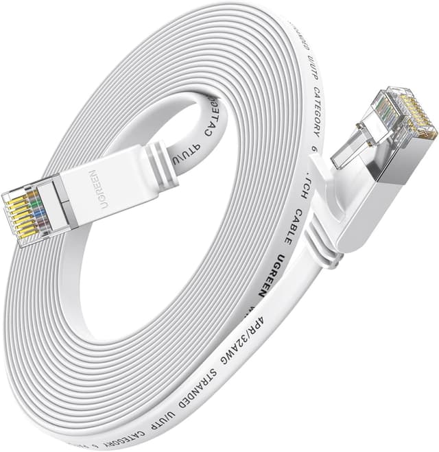 کابل شبکه UGREEN تخت Cat6 با طول 10M و سرعت 5Gbps RJ45 کابل شبکه UGREEN تخت Cat6 با طول 10M و سرعت 5Gbps RJ45
