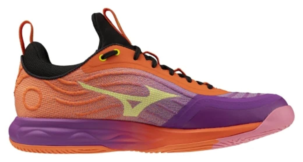 کفش والیبال یونیسکس Mizuno Wave Luminous Elite نارنجی و بنفش کفش والیبال یونیسکس Mizuno Wave Luminous Elite نارنجی و بنفش