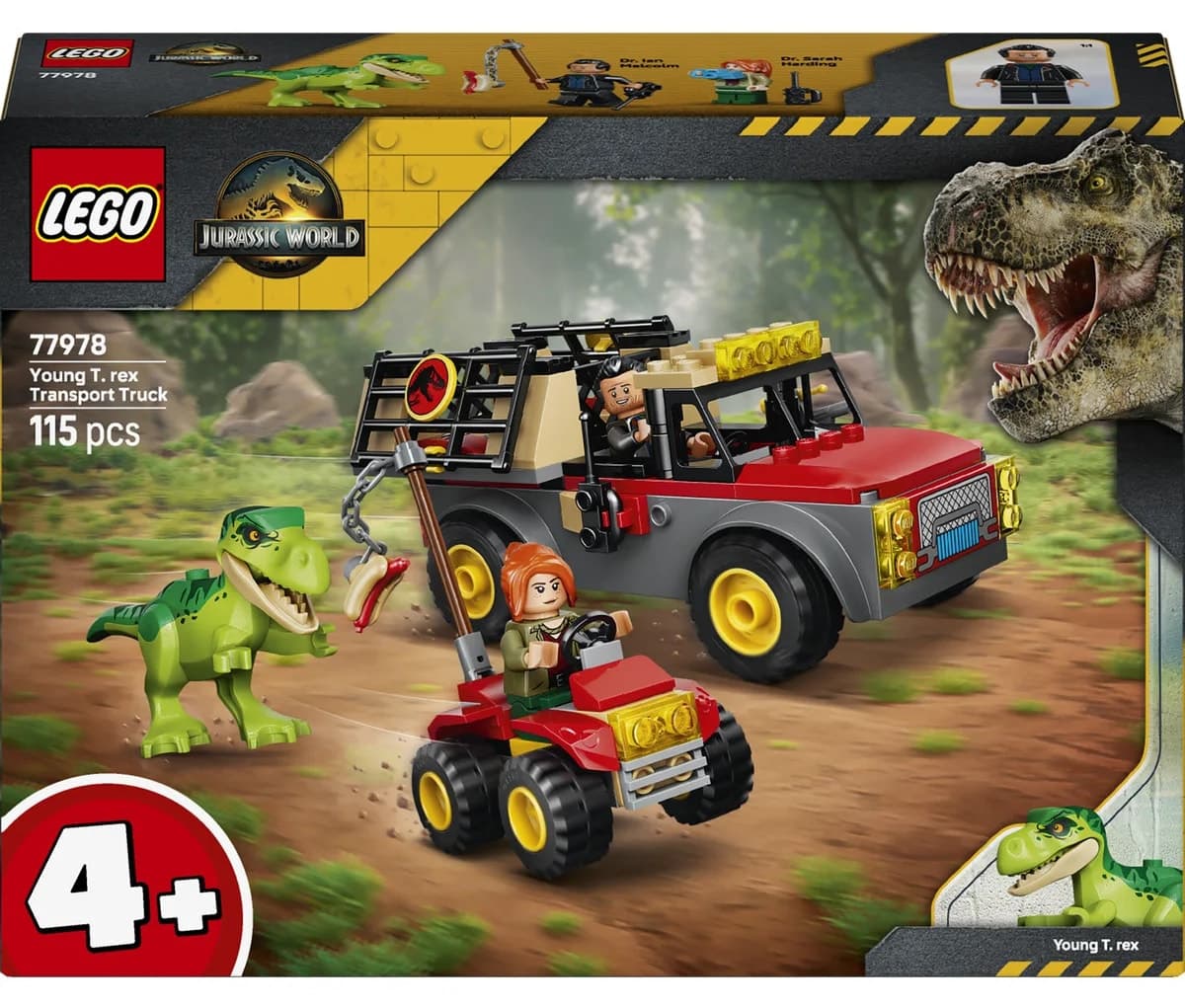 لگو Jurassic World کامیون حمل تیرکس جوان مدل 77978 با ۱۱۵ قطعه لگو Jurassic World کامیون حمل تیرکس جوان مدل 77978 با ۱۱۵ قطعه